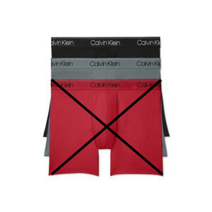 Calvin Klein Men's 2-Pack Microfiber Stretch Boxer Briefs Underwear Large 36-38